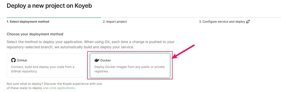 选择Docker应用部署