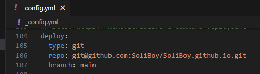 hexo deploy配置